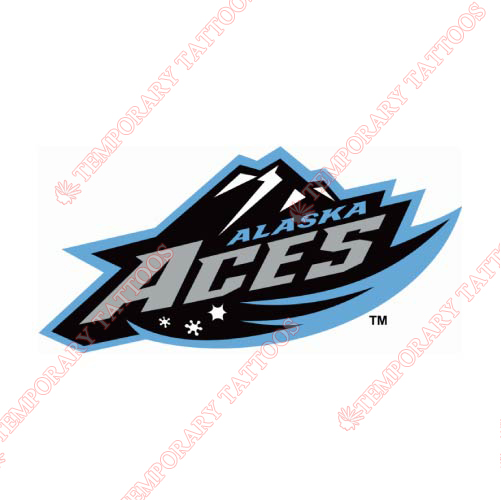Alaska Aces Customize Temporary Tattoos Stickers NO.9212